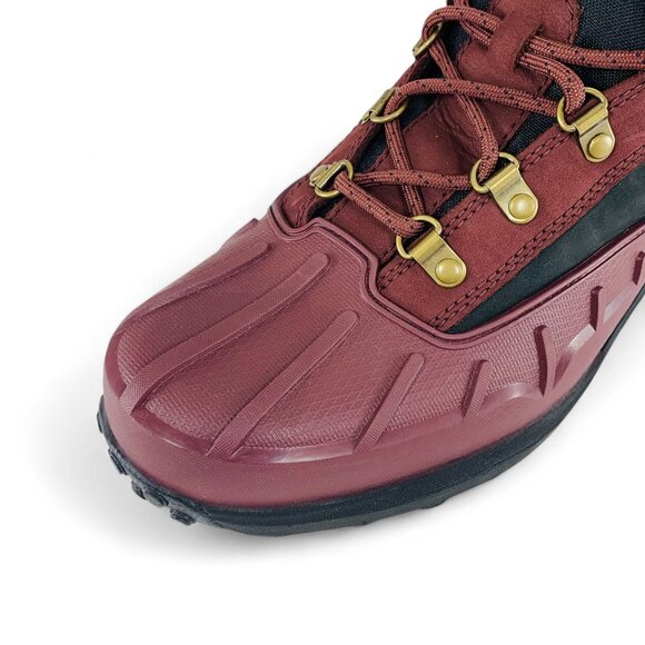 Timberland Converge Waterproof Duck Boot Burgundy Nubuck Men's Boots A26JR - Picture 9 of 10